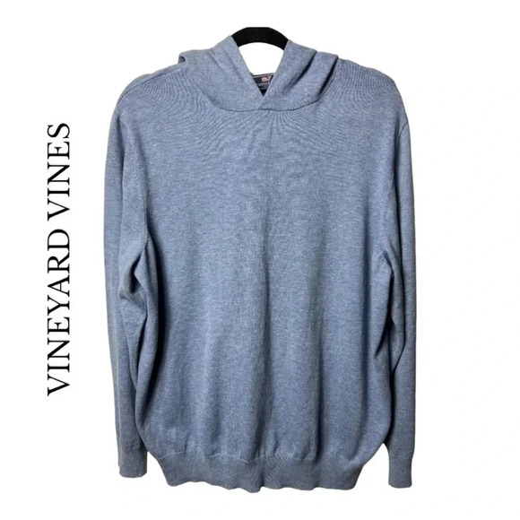 VINEYARD VINES HOODIE DENIM‎ BLUE IN COLOR SIZE LARGE - Picture 1 of 11